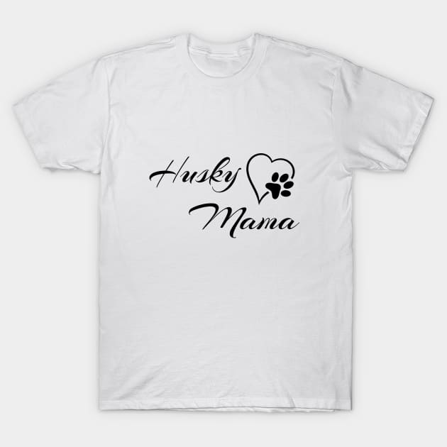 Husky Mama T-Shirt by Family of siblings